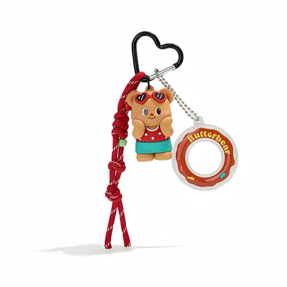 Butter Bear Bag Charm