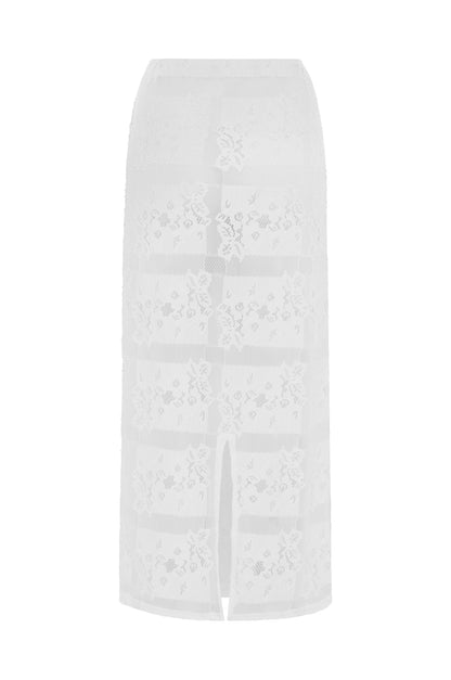 Holy Midi Skirt | White