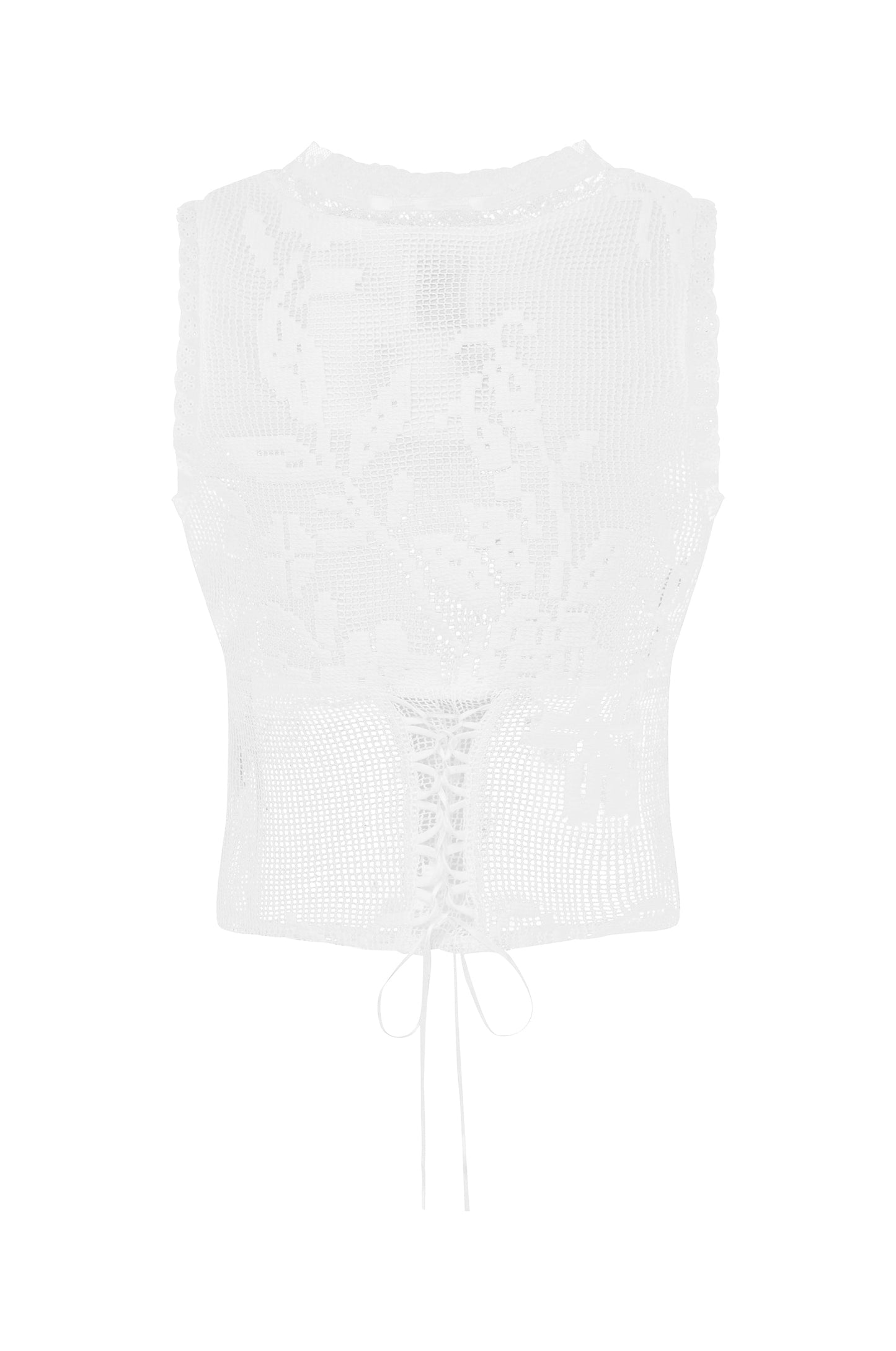 Adeline Top | White Lace